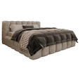 POLSTERBETT Lattenrost, Bettkasten Creme 180/200 cm  - Birkefarben/Creme, Trend, Holz/Kunststoff (180/200cm) - Esposa