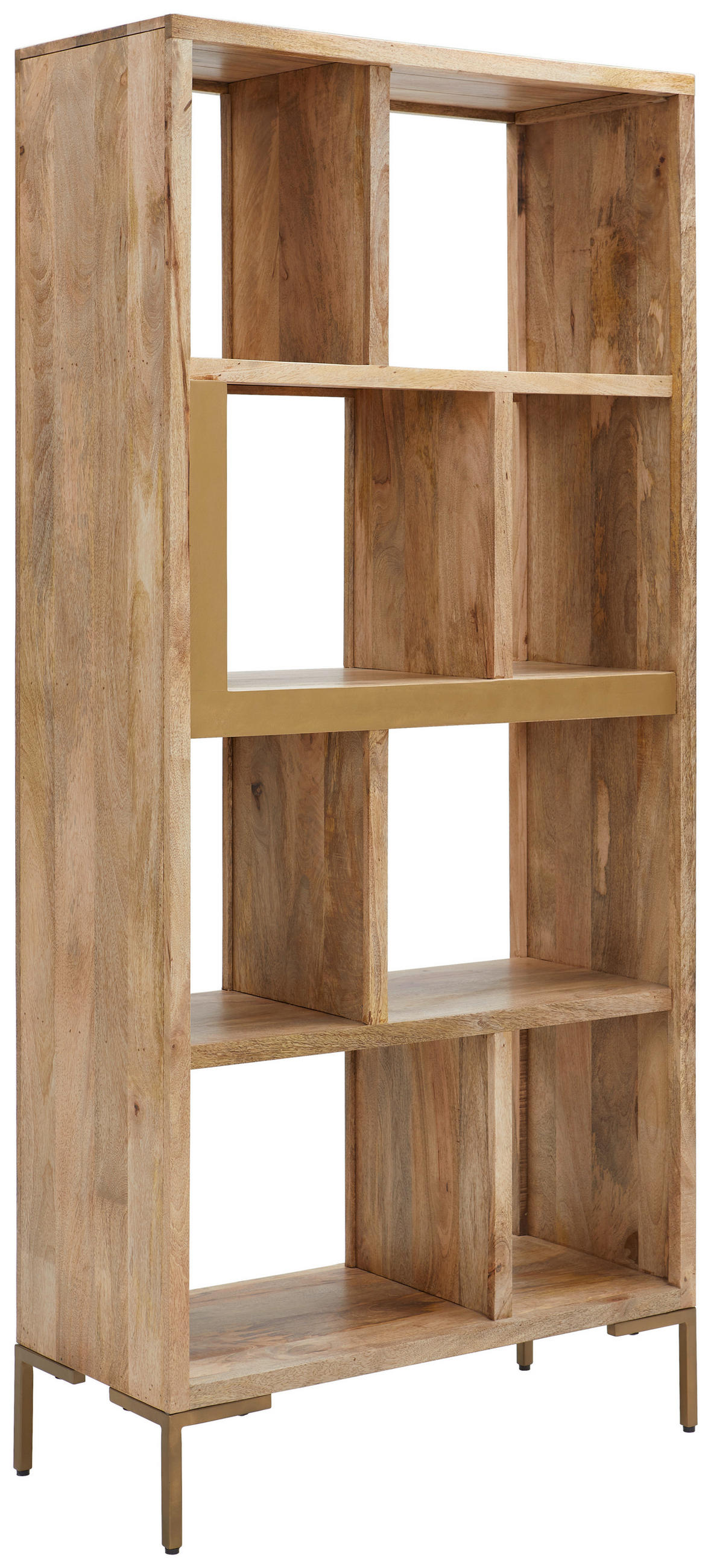 REGAL  88/194/40 cm Anthrazit, Naturfarben  - Anthrazit/Naturfarben, Natur, Holz/Metall (88/194/40cm) - MID.YOU