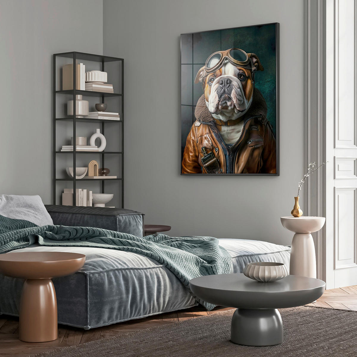 GLASBILD Tiere 80/120 cm  - Multicolor, Basics, Glas/Holz (80/120cm)