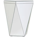 DEKOSÄULE Glas, Holzwerkstoff  - Silberfarben, Trend, Glas/Holzwerkstoff (30/50/30cm) - Xora