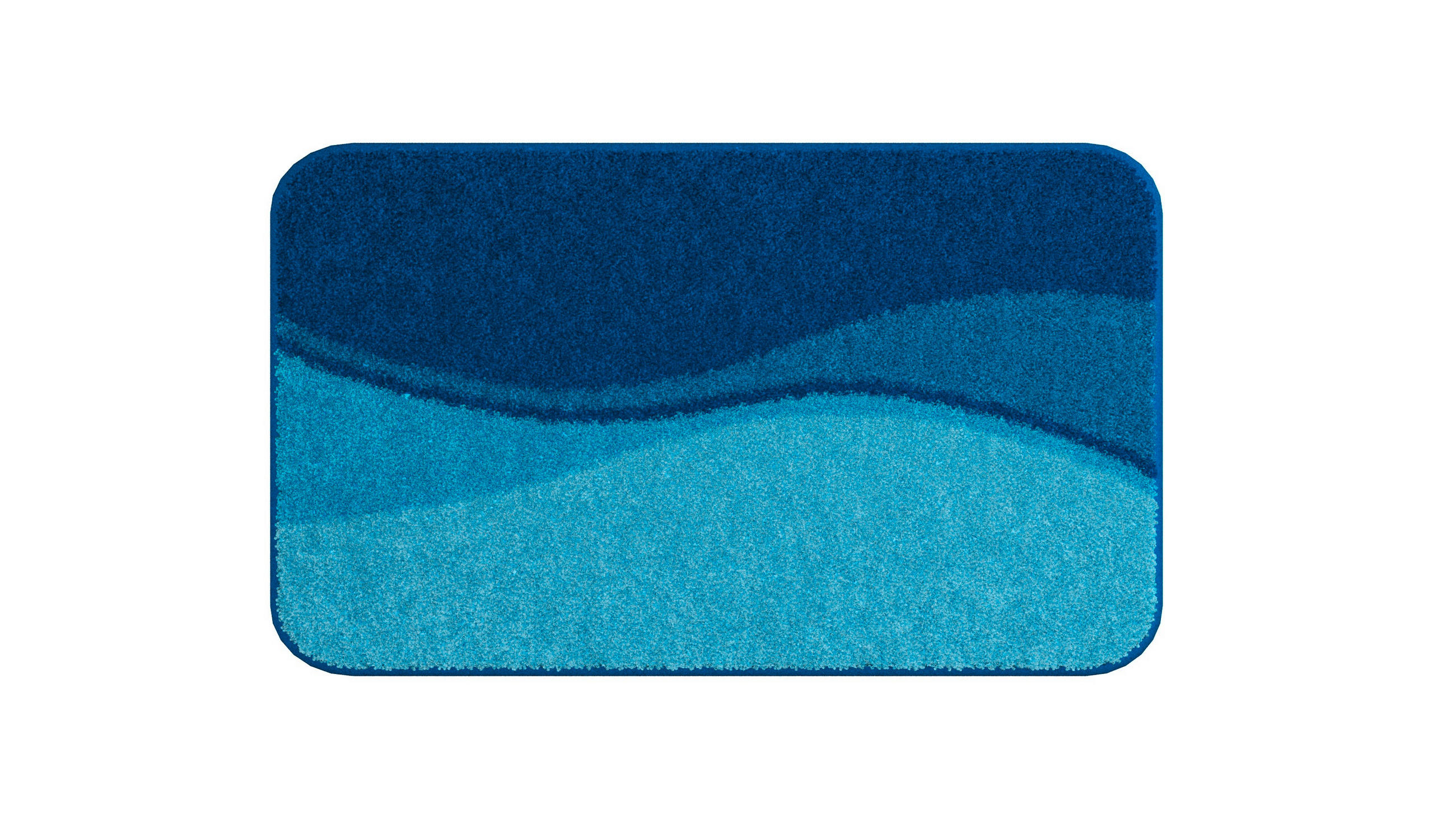 BADEMATTE Blau 50/80 cm  - Blau, Basics, Kunststoff/Textil (50/80cm) - Grund