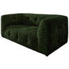 2-SITZER-SOFA in Struktur Dunkelgrün  - Dunkelgrün/Schwarz, Design, Kunststoff/Textil (184/72/95cm) - Livetastic