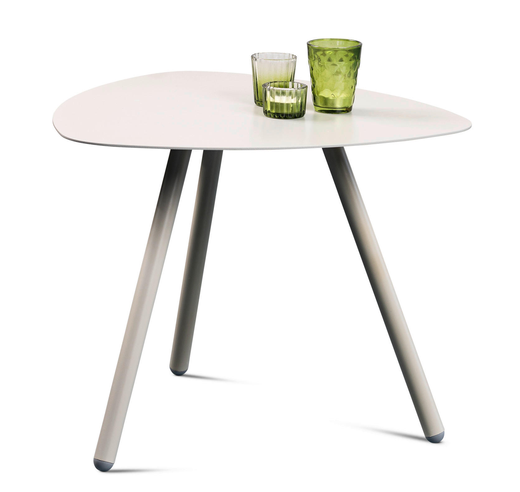 BEISTELLTISCH 50/50/40 cm Grau Freiform - Grau, Design, Metall (50/50/40cm) - Xora