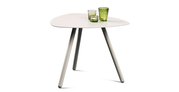 BEISTELLTISCH 50/50/40 cm Grau Freiform - Grau, Design, Metall (50/50/40cm) - Xora