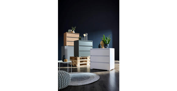 KOMMODE in 80/79/48 cm - Eichefarben/Anthrazit, Design, Holzwerkstoff/Kunststoff (80/79/48cm) - Carryhome