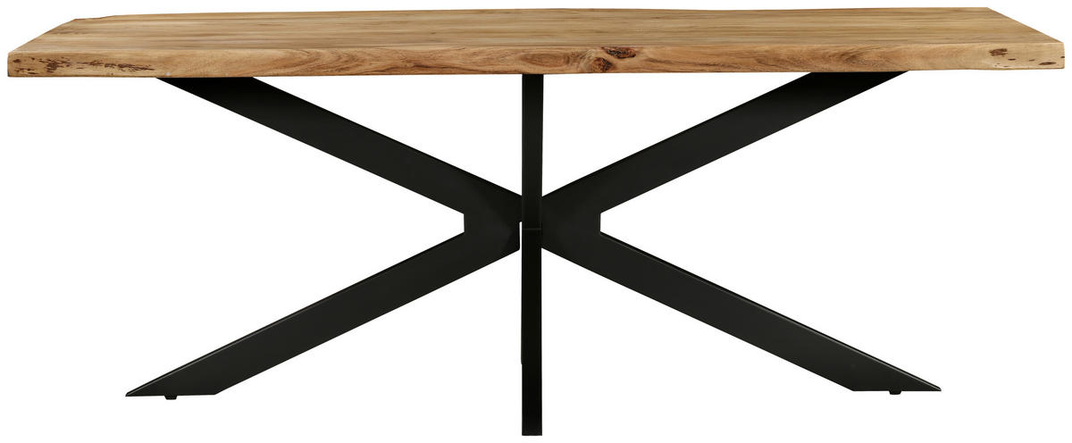 STOL ZA BLAGOVAONICU  crna, boje bagrema  drvo, metal      - boje bagrema/crna, Moderno, drvo/metal (180/90/76cm) - MID.YOU