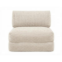SCHLAFSESSEL Cord Creme Rückenkissen  - Creme, KONVENTIONELL, Textil (85/80/85cm) - Xora