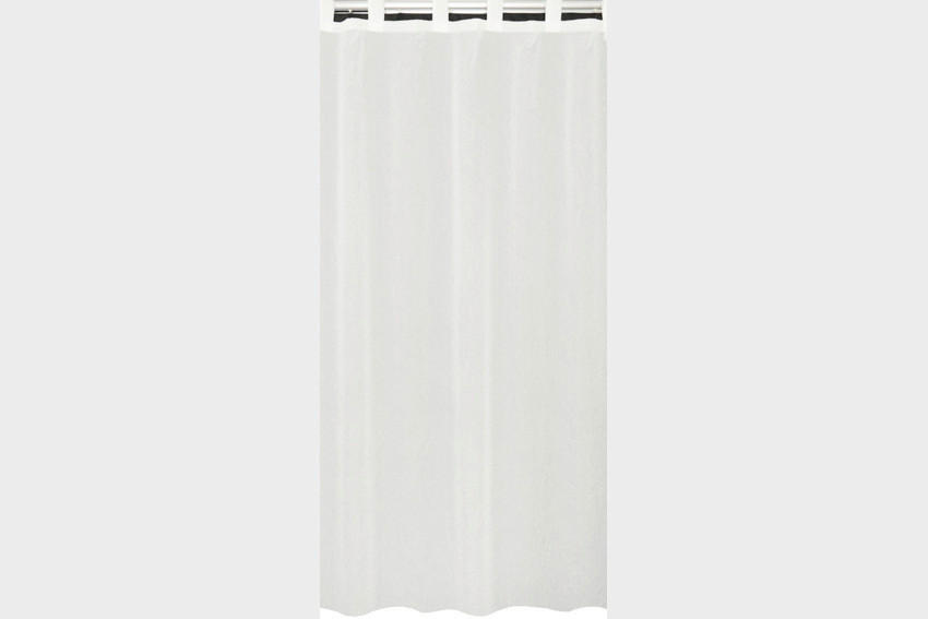 SCHLAUFENVORHANG transparent  - Weiss, Basics, Textil (150/250cm)