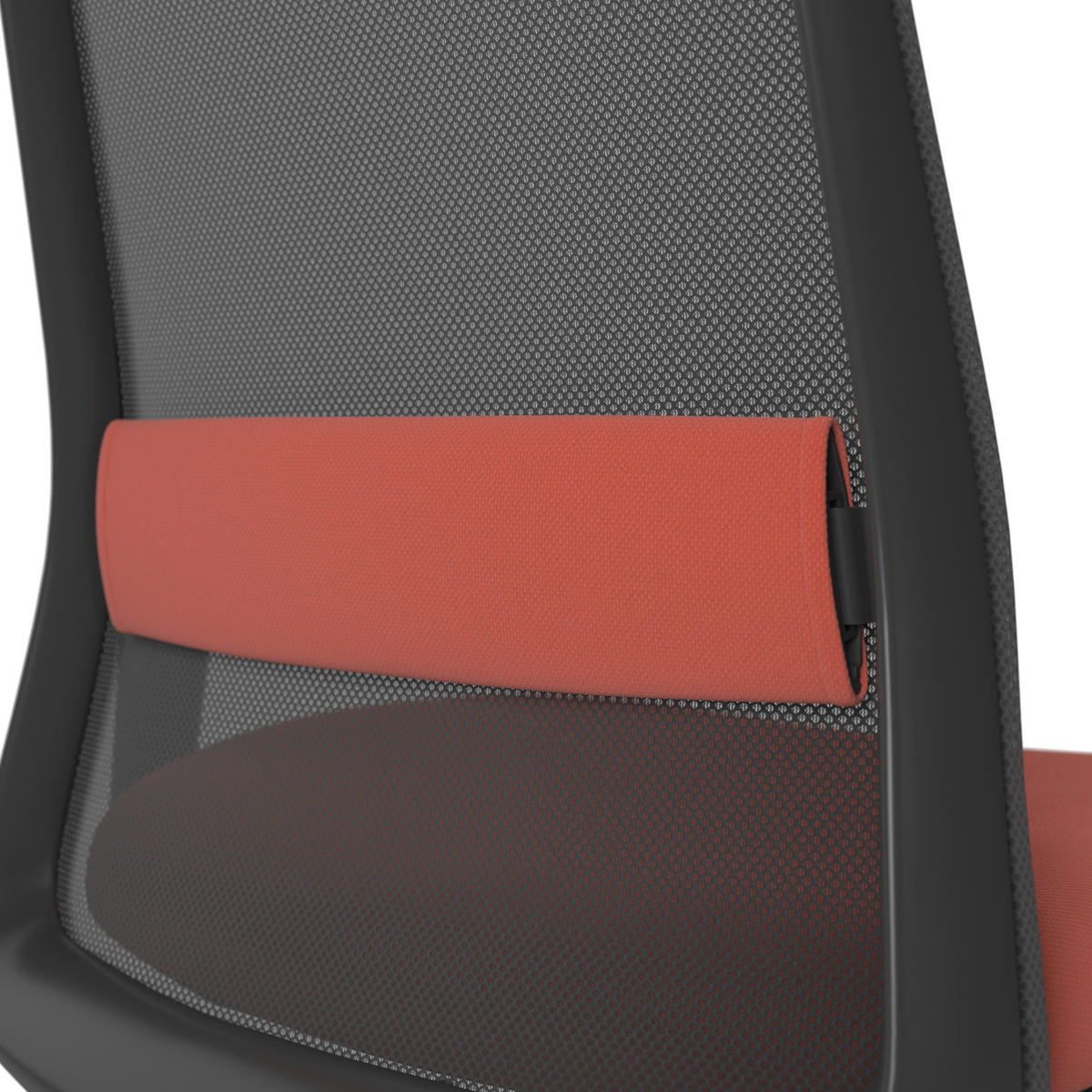 DREHSTUHL Schwarz, Dunkelorange  - Dunkelorange/Schwarz, MODERN, Kunststoff/Textil (70/103-115/70cm)