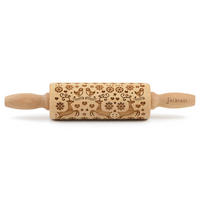 MOTIV-TEIGROLLE - Naturfarben, Basics, Holz (23/4,5/4,5cm) - Folkroll