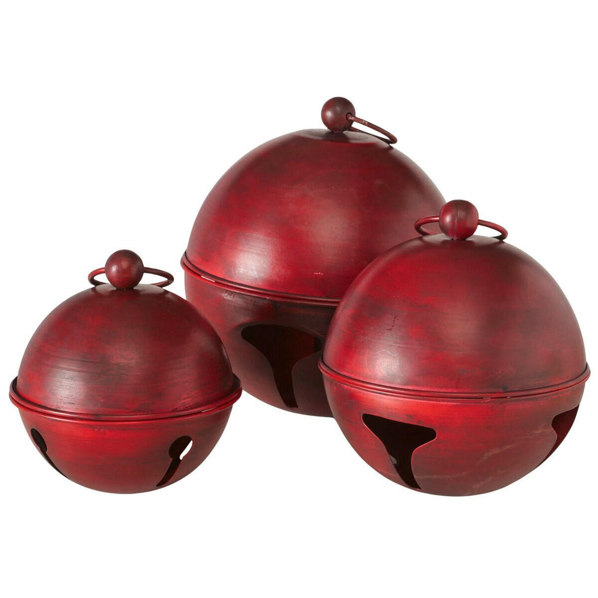 CHRISTBAUMANHÄNGER  - Dunkelrot, LIFESTYLE, Metall (18/18/18cm)