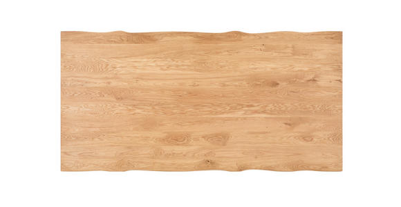 ESSTISCH in Holz 200/100/75 cm  - Schwarz, Design, Holz/Metall (200/100/75cm) - Linea Natura