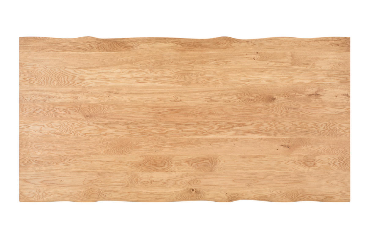 ESSTISCH in Holz 200/100/75 cm  - Schwarz, Design, Holz/Metall (200/100/75cm) - Linea Natura
