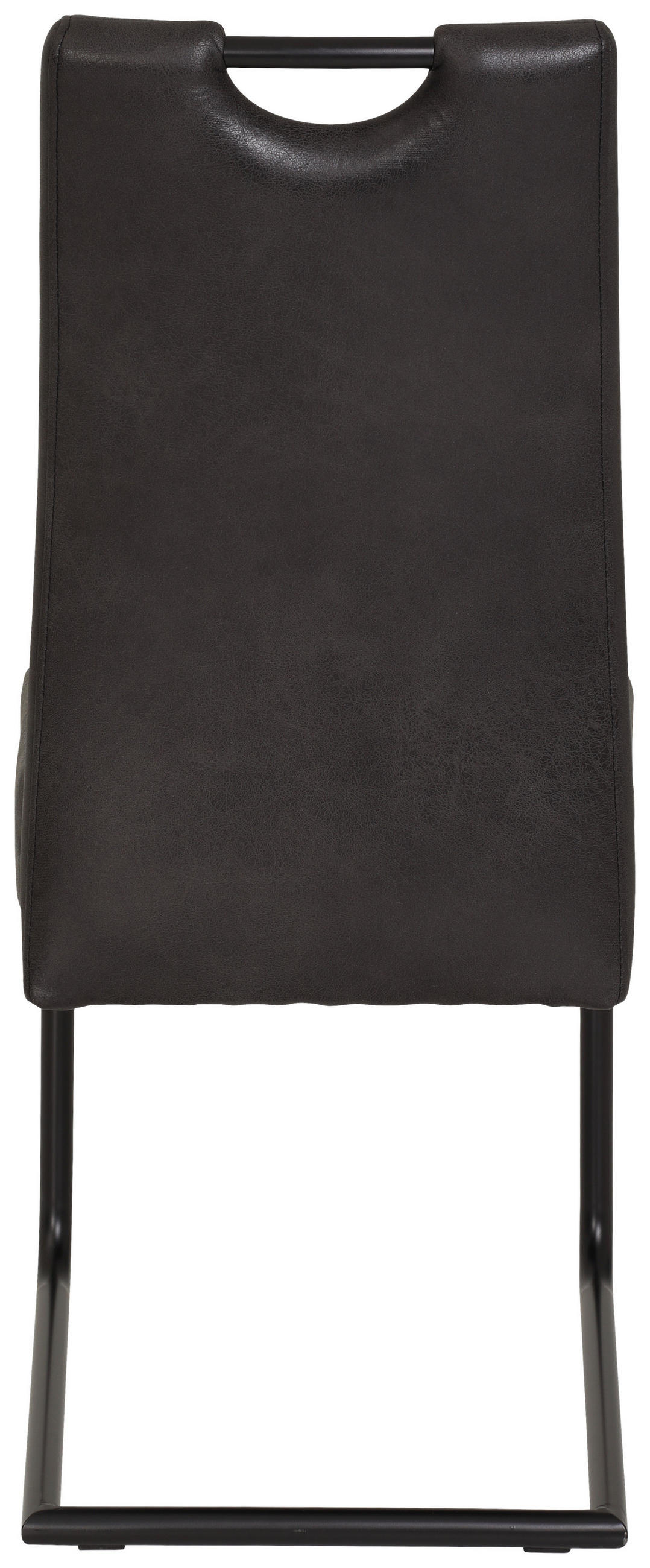 SCHWINGSTUHL  in Mikrofaser  - Anthrazit/Schwarz, KONVENTIONELL, Textil (43/99/60cm) - Carryhome