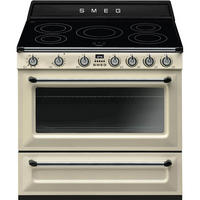 HERD TR90IP2  - Creme, Basics, Glas/Metall (90/90/60cm) - SMEG