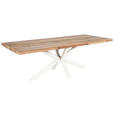TISCHGESTELL in Metall 160/75/72 cm - Creme, Design, Metall (160/75/72cm) - Landscape