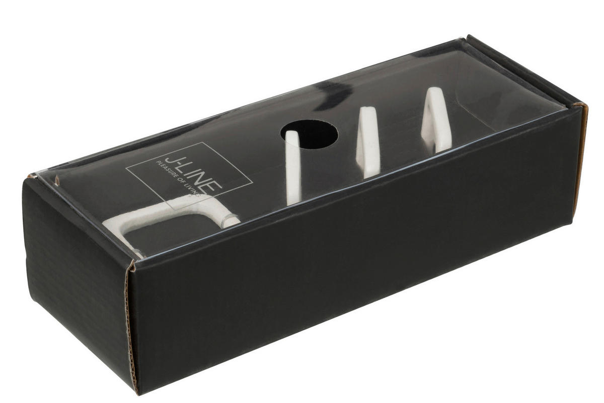 SERVIETTENRINGESET   - Weiß, Basics, Metall (9/6/23cm)