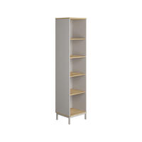 BABYREGAL Eichefarben, Hellgrau  - Eichefarben/Hellgrau, Basics, Holzwerkstoff (48,4/201,9/39,6cm) - Paidi