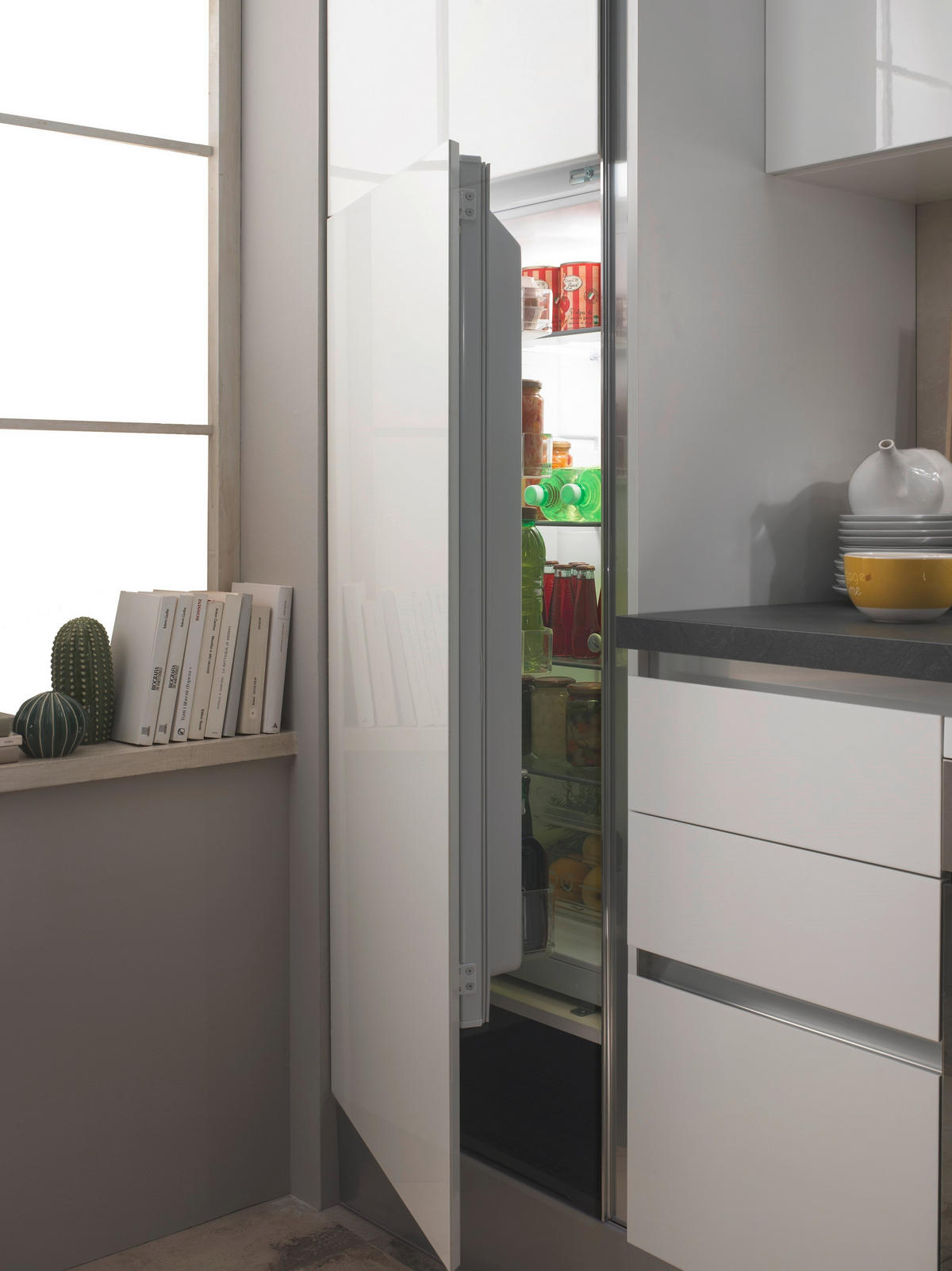 KUHINJSKI BLOK - bela, leseni material (275/222/60cm) - Italstyle