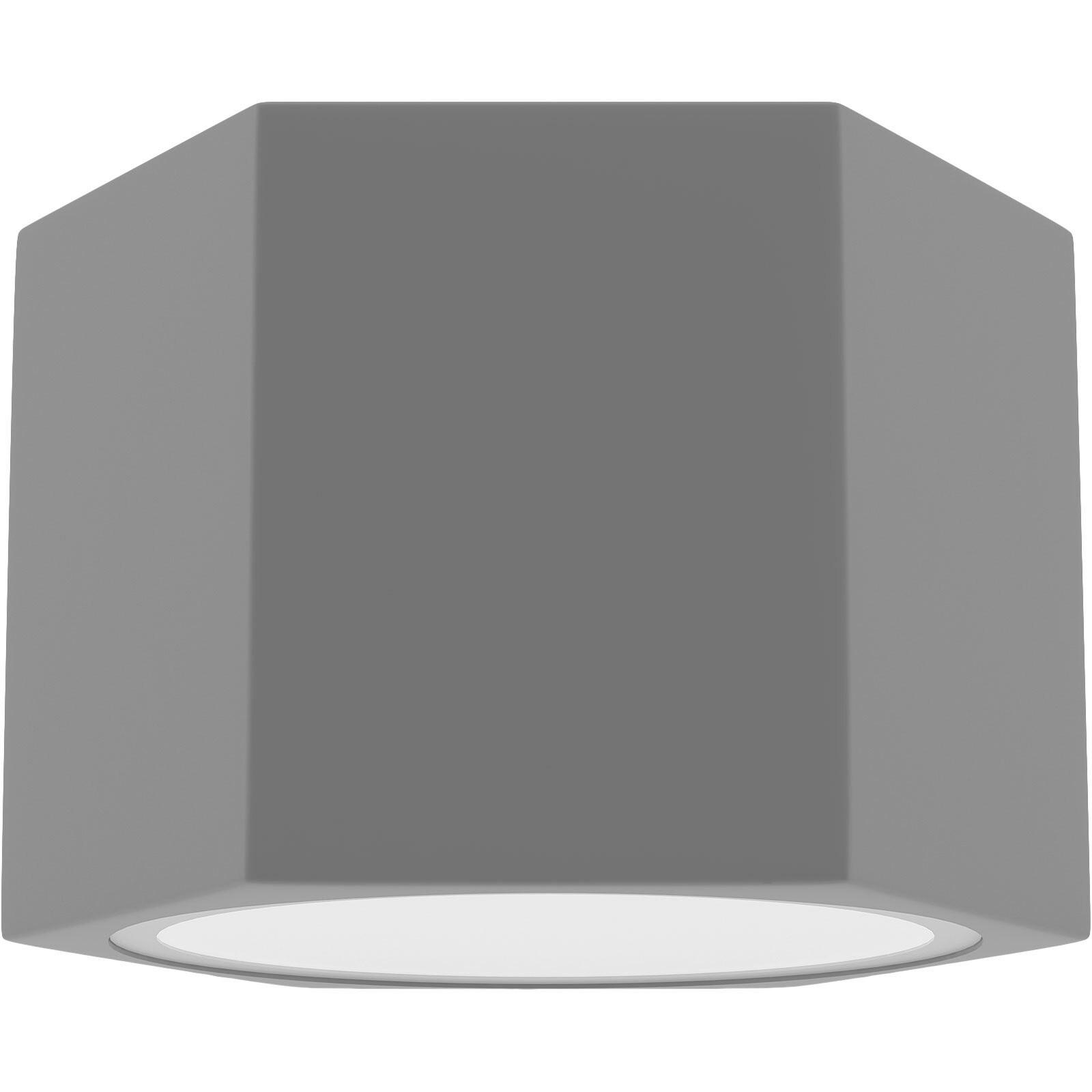XXXLutz Deckenstrahler Hexa Grau 8 cm