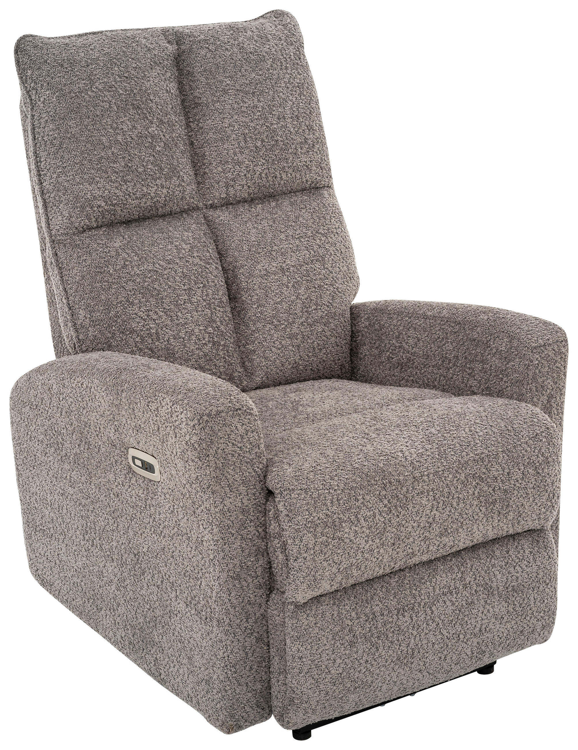 RELAXFÅTÖLJ i metall, textil grafitfärgad  - grafitfärgad/svart, Design, metall/textil (75/110/88cm) - Livetastic
