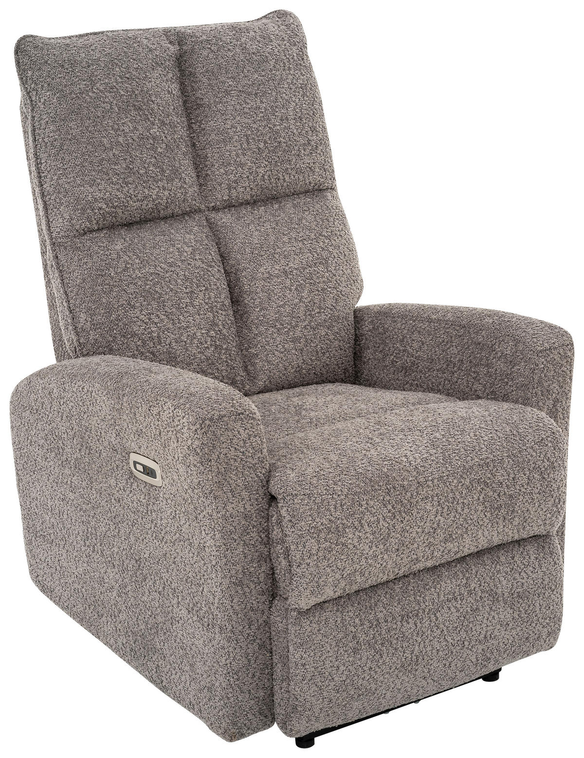 RELAXFÅTÖLJ i metall, textil grafitfärgad  - grafitfärgad/svart, Design, metall/textil (75/110/88cm) - Livetastic