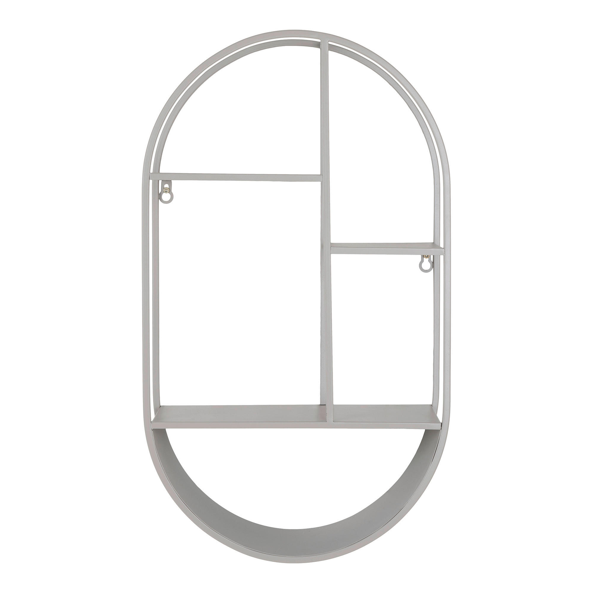WANDREGAL Grau  - Grau, Design, Metall (35/60/15cm)