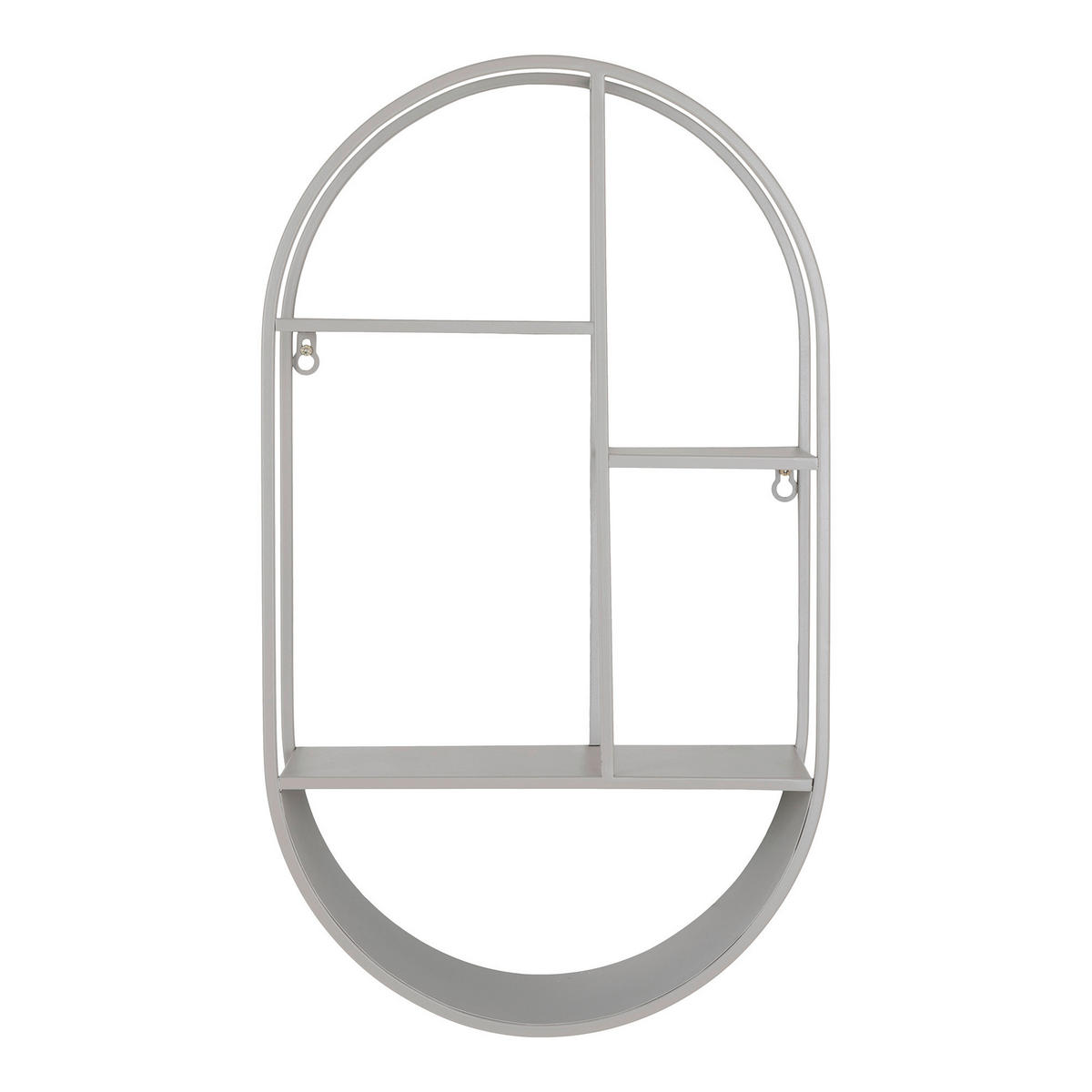 VÄGGHYLLPLAN 35/60/15 cm  - grå, Design, metall (35/60/15cm)