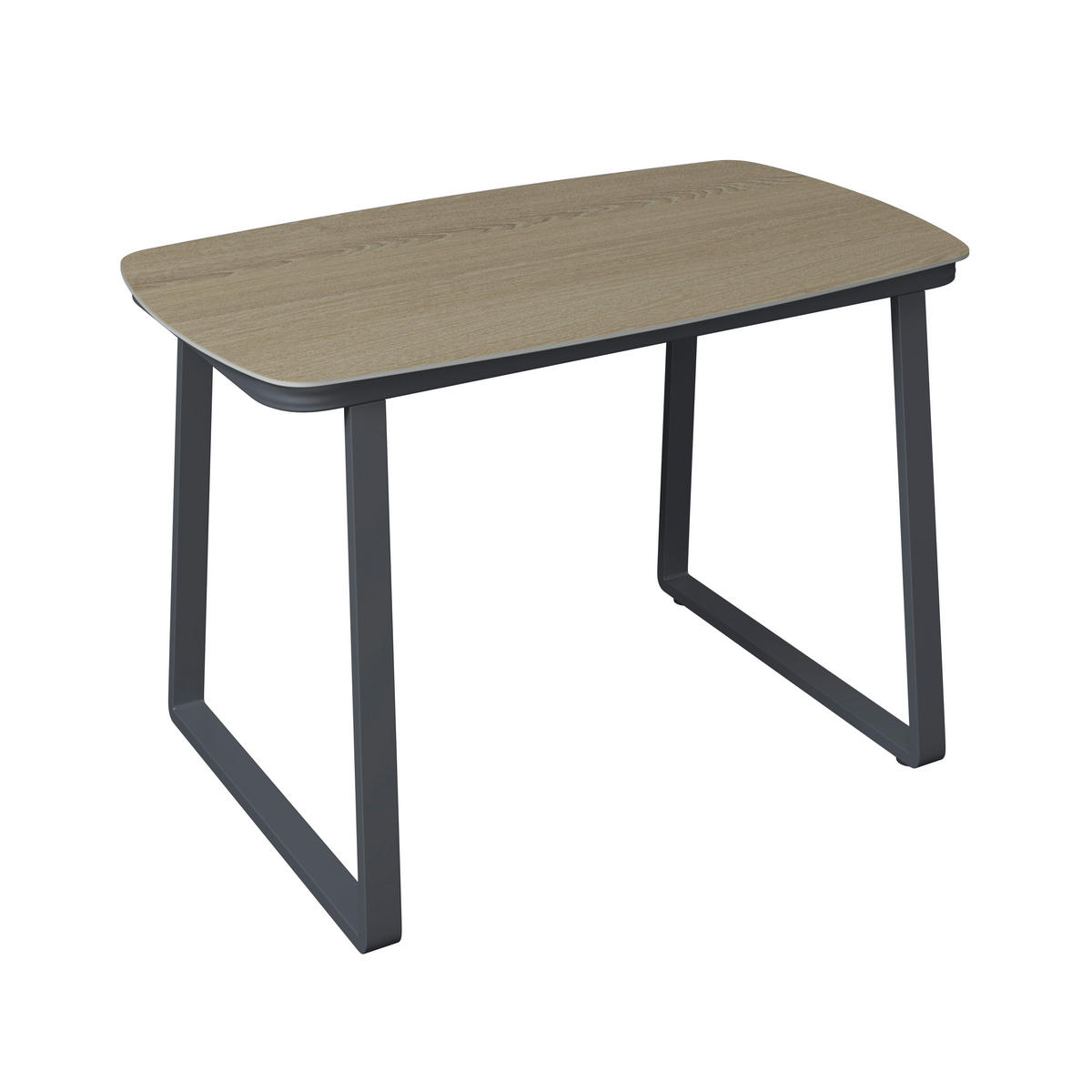 GARTENTISCH 120/74/70 cm Metall, Kunststoff Anthrazit, Naturfarben rechteckig  - Anthrazit/Naturfarben, MODERN, Kunststoff/Metall (120/74/70cm) - Ambia Garden