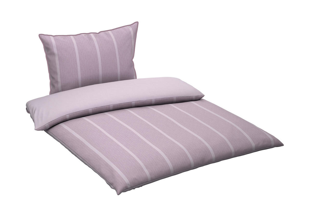 OBOJESTRANSKA POSTELJNINA 140/200 cm renforcé sivovijolična  - sivovijolična, tekstil (140/200cm) - Bio:Vio