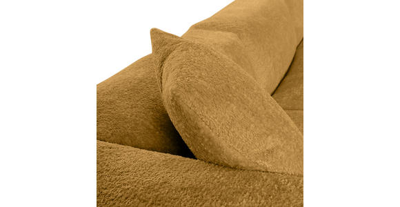 BIGSOFA Chenille Senfgelb  - Senfgelb/Schwarz, MODERN, Kunststoff/Textil (234/66/178cm) - Carryhome