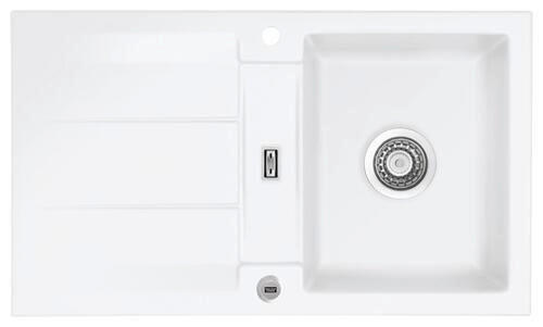 SPÜLE 52910213  - Weiß, Basics, Keramik (87/20/51cm) - Dieter Knoll