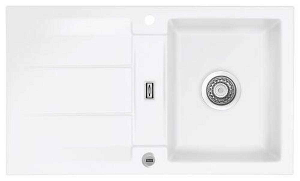 SPÜLE 52910213  - Weiß, Basics, Keramik (87/20/51cm) - Dieter Knoll