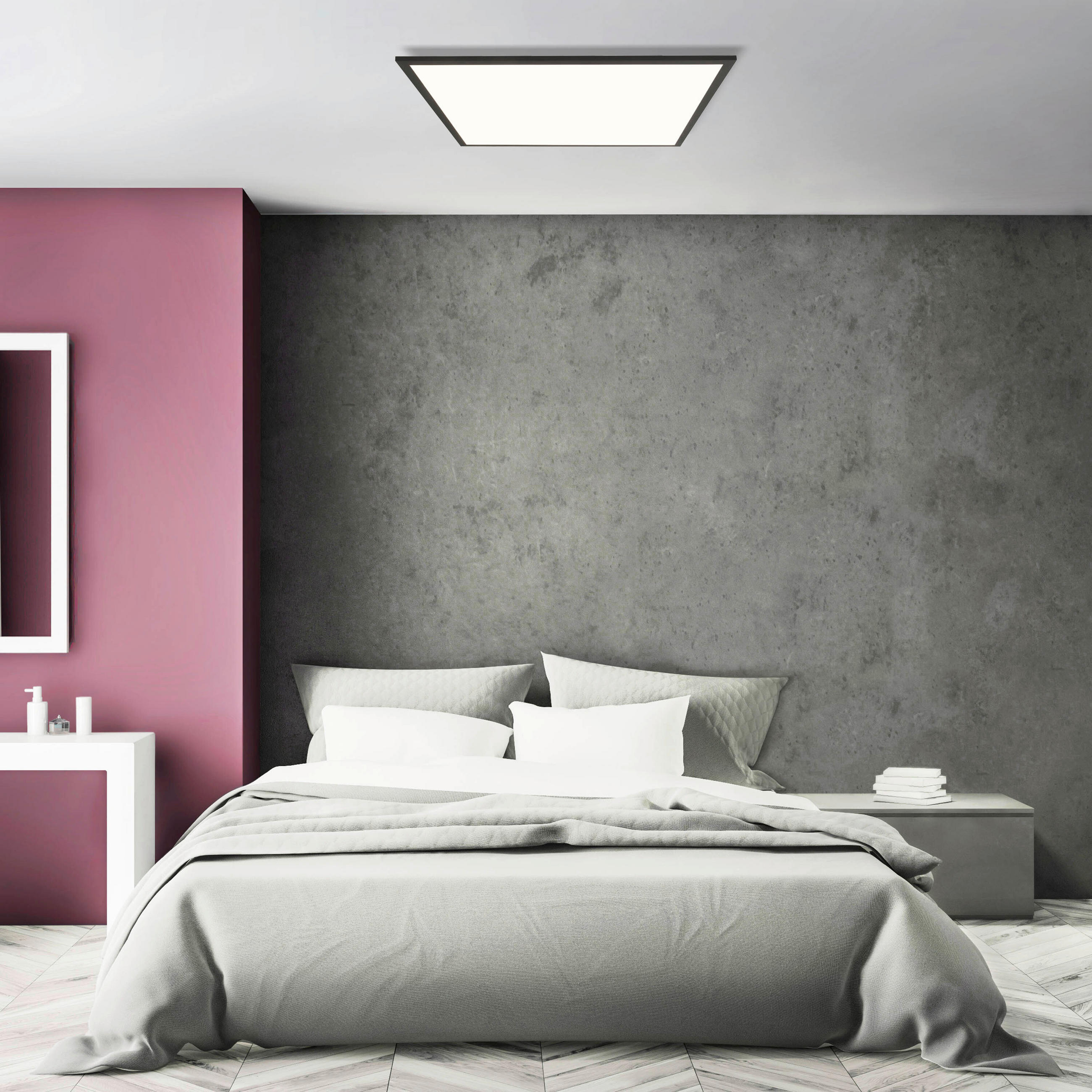 LED-PANEEL   - Schwarz, Basics, Kunststoff/Metall (5/59,5/59,5cm) - Brilliant