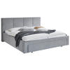 POLSTERBETT 180/200 cm,  in Grau, Bettschublade,  - Schwarz/Grau, Design, Kunststoff/Textil (180/200cm) - Stylife
