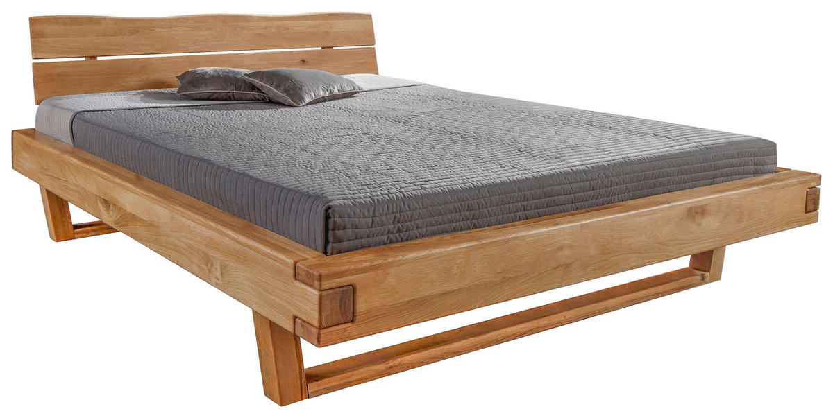 BALKENBETT 180/200 cm,  in Wildeiche,  - Wildeiche, MODERN, Holz (180/200cm) - Livetastic