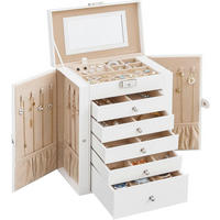 SCHMUCKKÄSTCHEN 26/32/15,6 cm  - Weiß, LIFESTYLE, Holzwerkstoff (26/32/15,6cm)