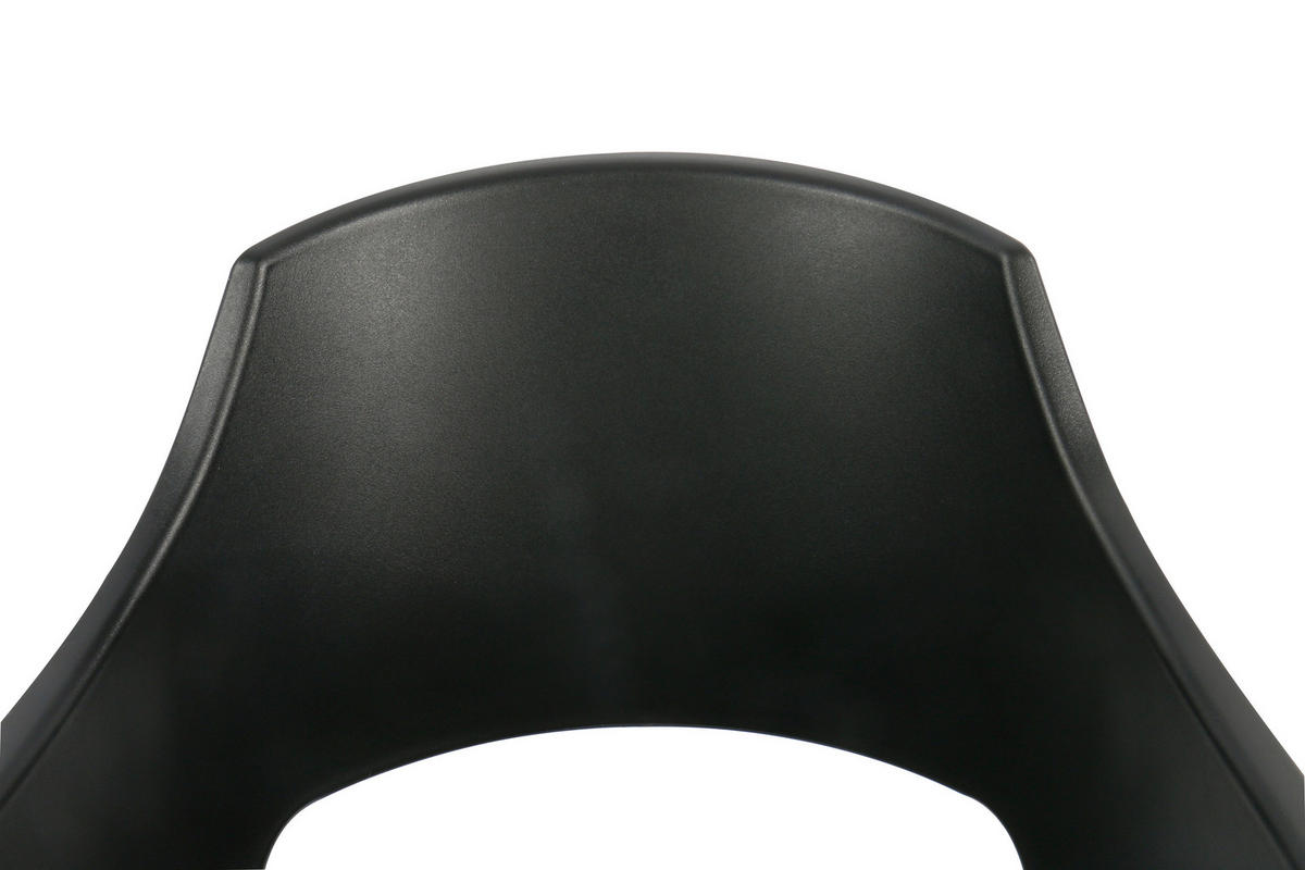 ARMLEHNSTUHL  in Eisen matt  - Schwarz, MODERN, Kunststoff/Metall (58/88/58cm) - MID.YOU