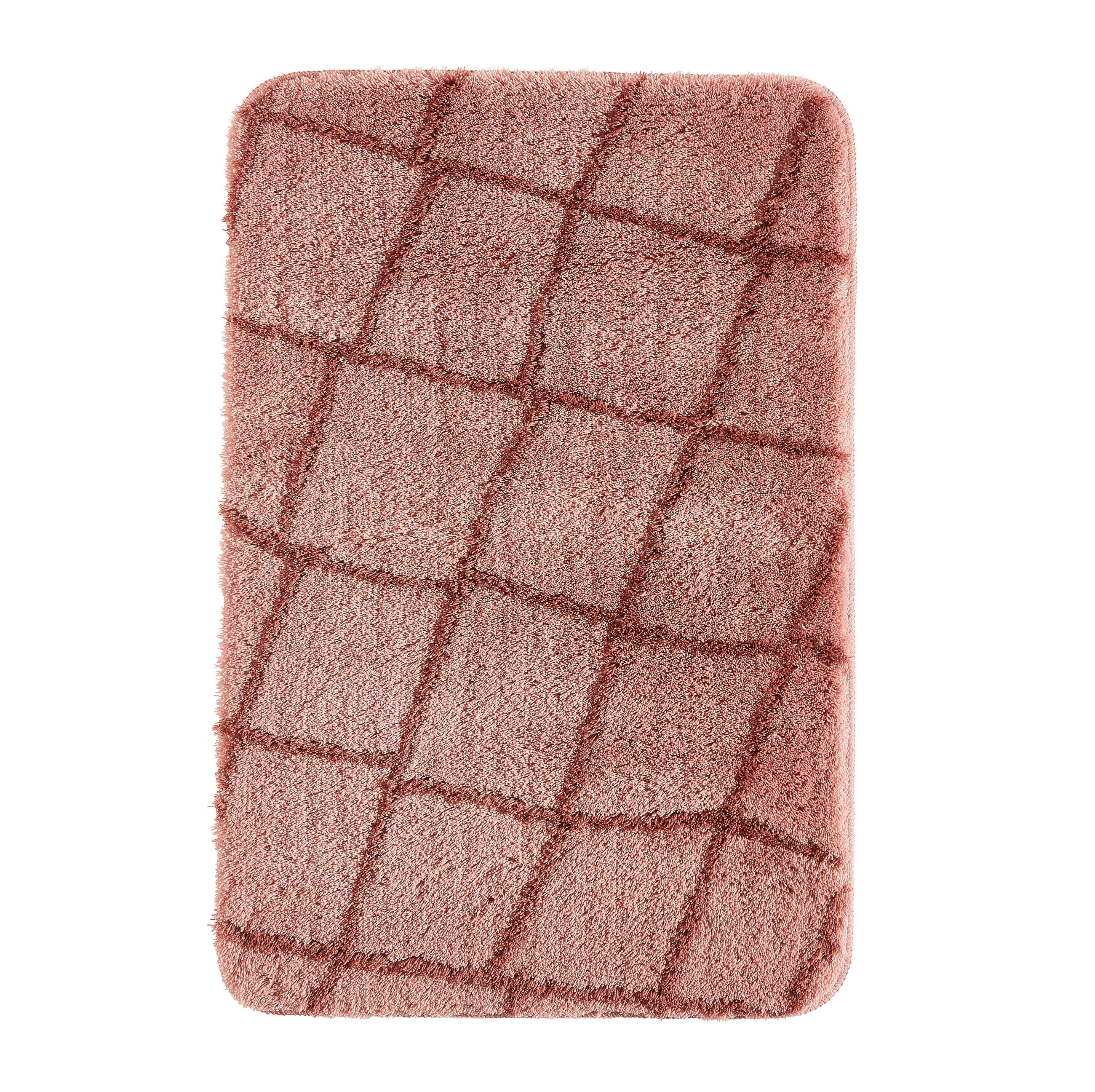 BADTEPPICH Rosa 60/90 cm  - Rosa, Basics, Kunststoff/Textil (60/90cm) - Kleine Wolke