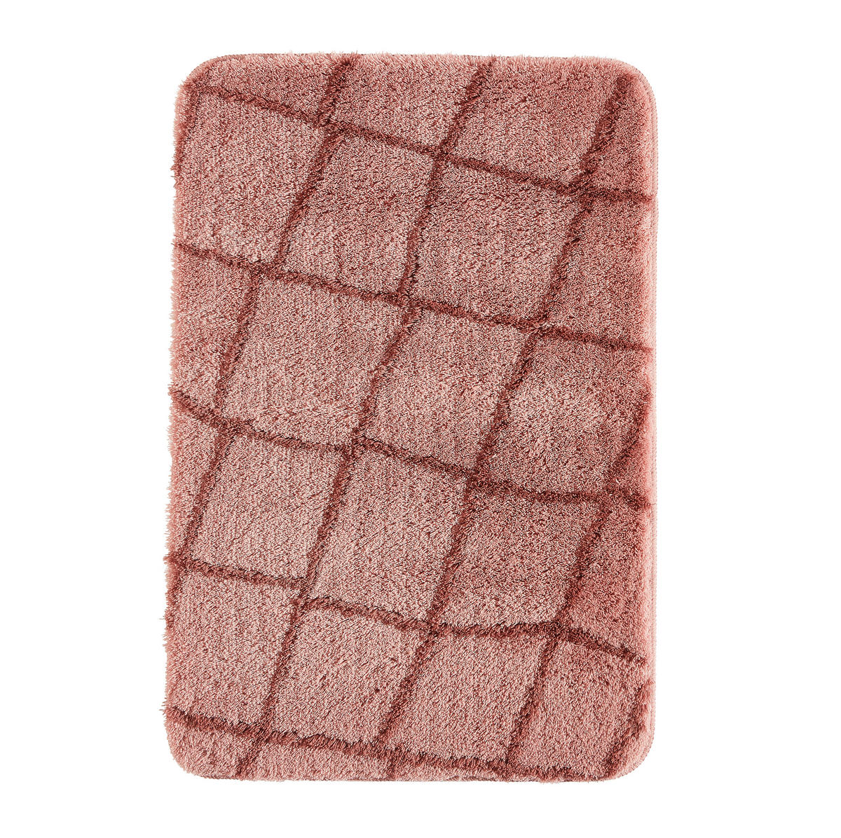 BADTEPPICH Leah Rosa 60/90 cm  - Rosa, Basics, Kunststoff/Textil (60/90cm) - Kleine Wolke