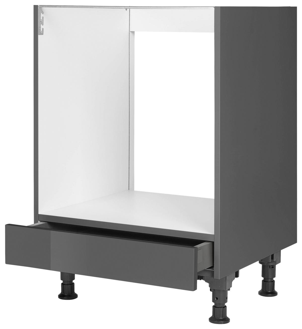 HERDUMBAUSCHRANK 60/87/56 cm  in Schieferfarben  - Schieferfarben, MODERN, Holzwerkstoff (60/87/56cm) - Nobilia