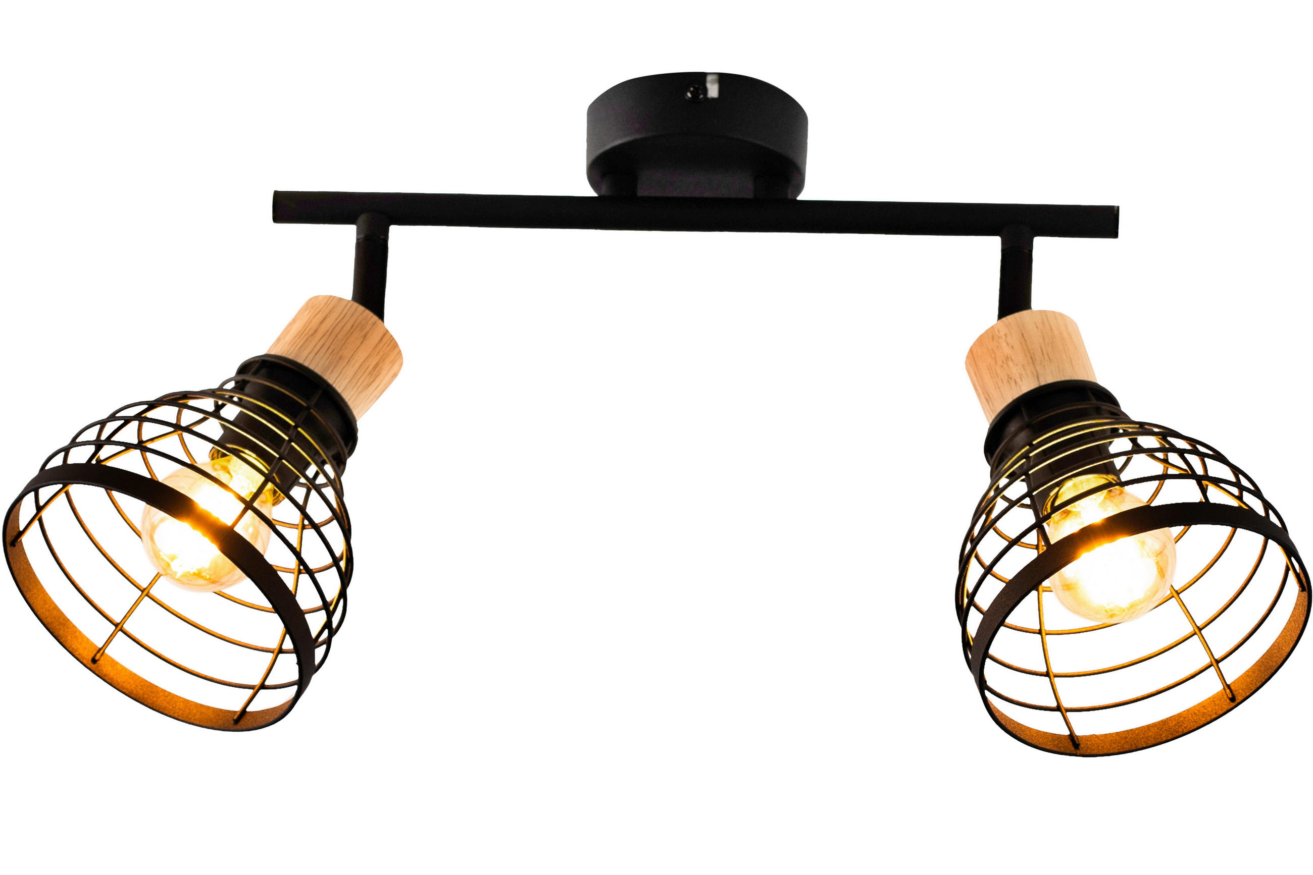 REFLEKTOR ESPEN  - smeđa/crna, Trend, drvo/metal (12/30/20cm)