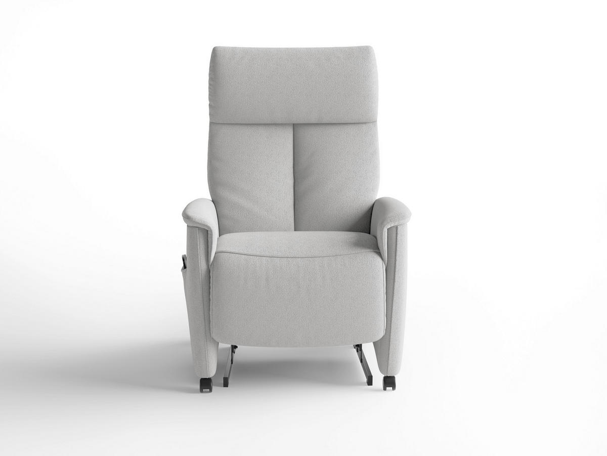 RELAXSESSEL Textil Silberfarben  - Silberfarben/Schwarz, Basics, Kunststoff/Textil (76/110/84cm) - Sit & More