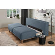 BOXSPRINGSOFA Carla  mit Stoffauswahl, Rücken echt Blau, Grau  - Blau/Grau, Design, Holz/Textil (203/97/107cm) - Dieter Knoll