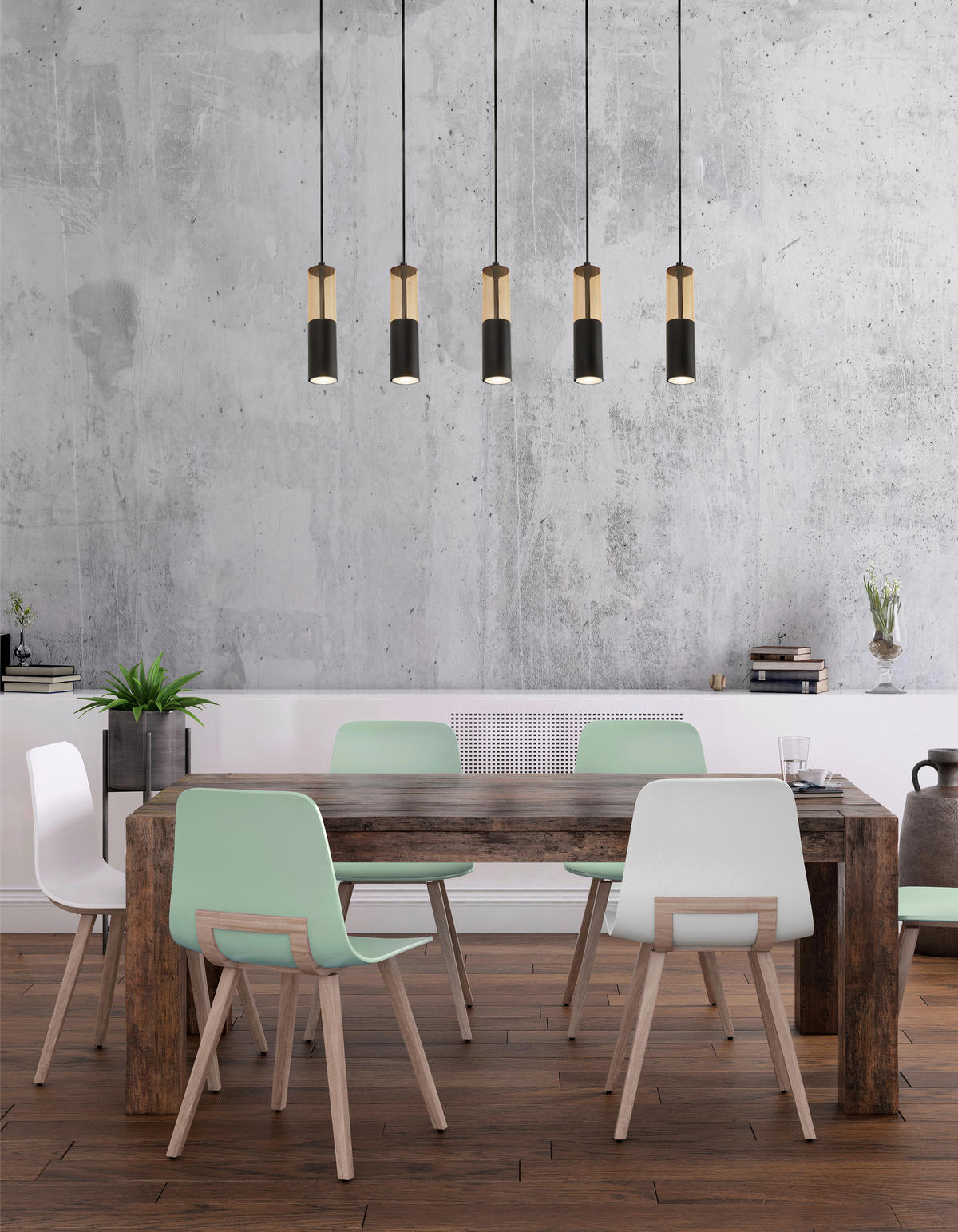 HÄNGLAMPA Merrygold 94/5,5/120 cm  - bärnstensfärgad/svart, Modern, metall/plast (94/5,5/120cm)