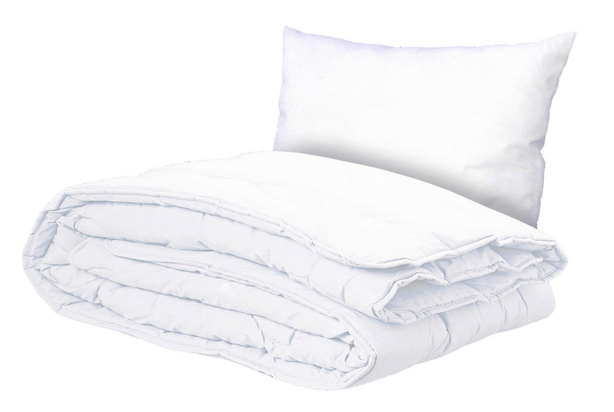 TÄCKE OCH KUDDE 150/210 cm  - vit, Basics, textil (150/210cm) - Sleeptex