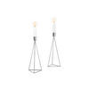 KERZENHALTER-SET - Silberfarben, Basics, Metall (9,5/24,2cm) - Echtwerk