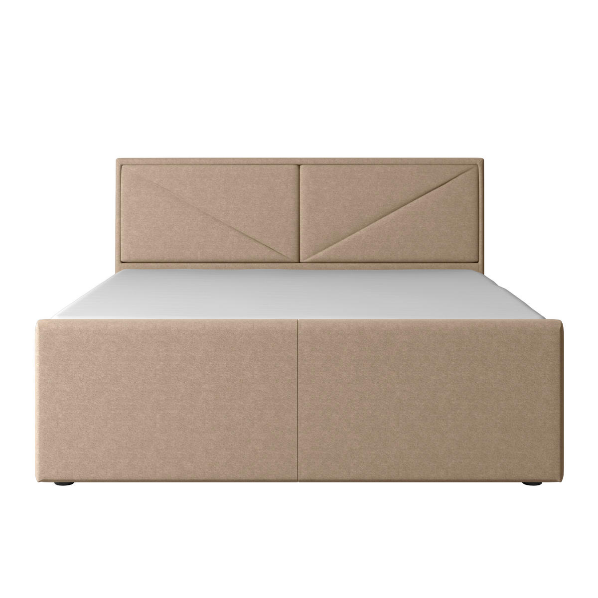 POSTELJA BOXSPRING 140 cm   x 200 cm  , kovina, umetna masa, tekstil, les naravne barve  - naravne barve, Moderno, kovina/umetna masa (140/200cm) - MID.YOU