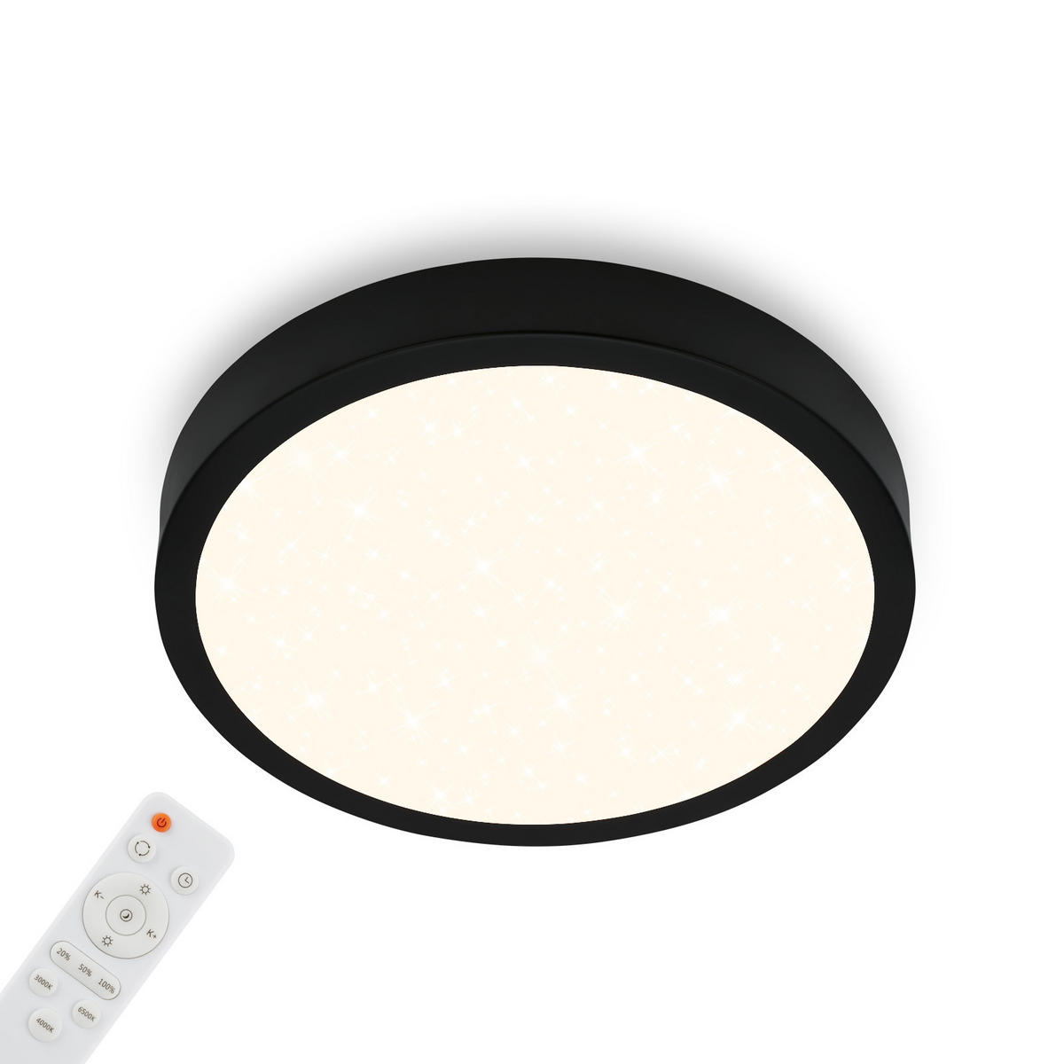 STROPNA LED-SVETILKA  Runa 22 W/2900 lm/2700-6500 K/230 V/ - črna, Basics, kovina/umetna masa (38/5cm)