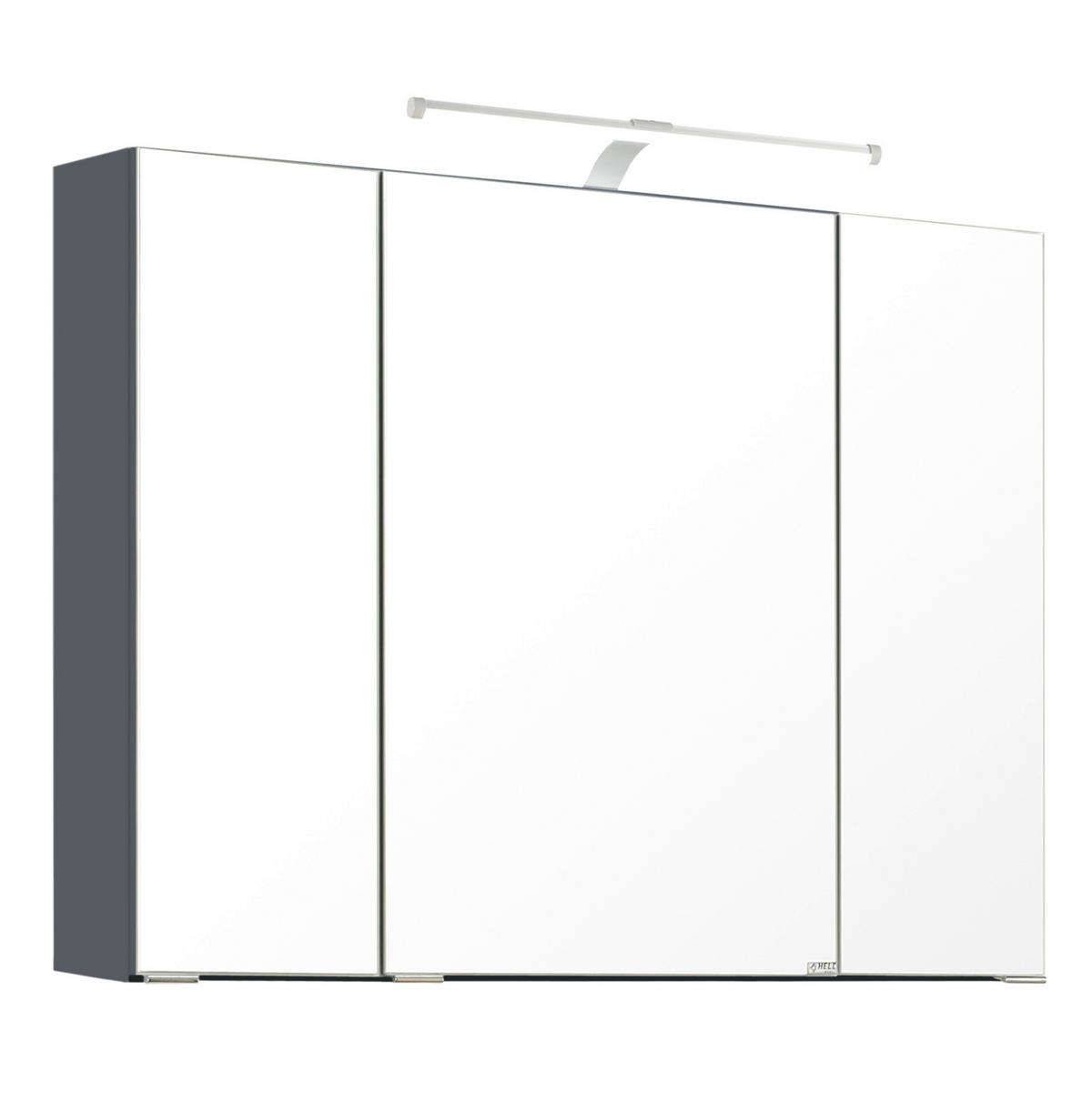 BADEZIMMER  in 80 cm  - Weiss/Grau, Design, Holzwerkstoff/Stein (80cm) - Held